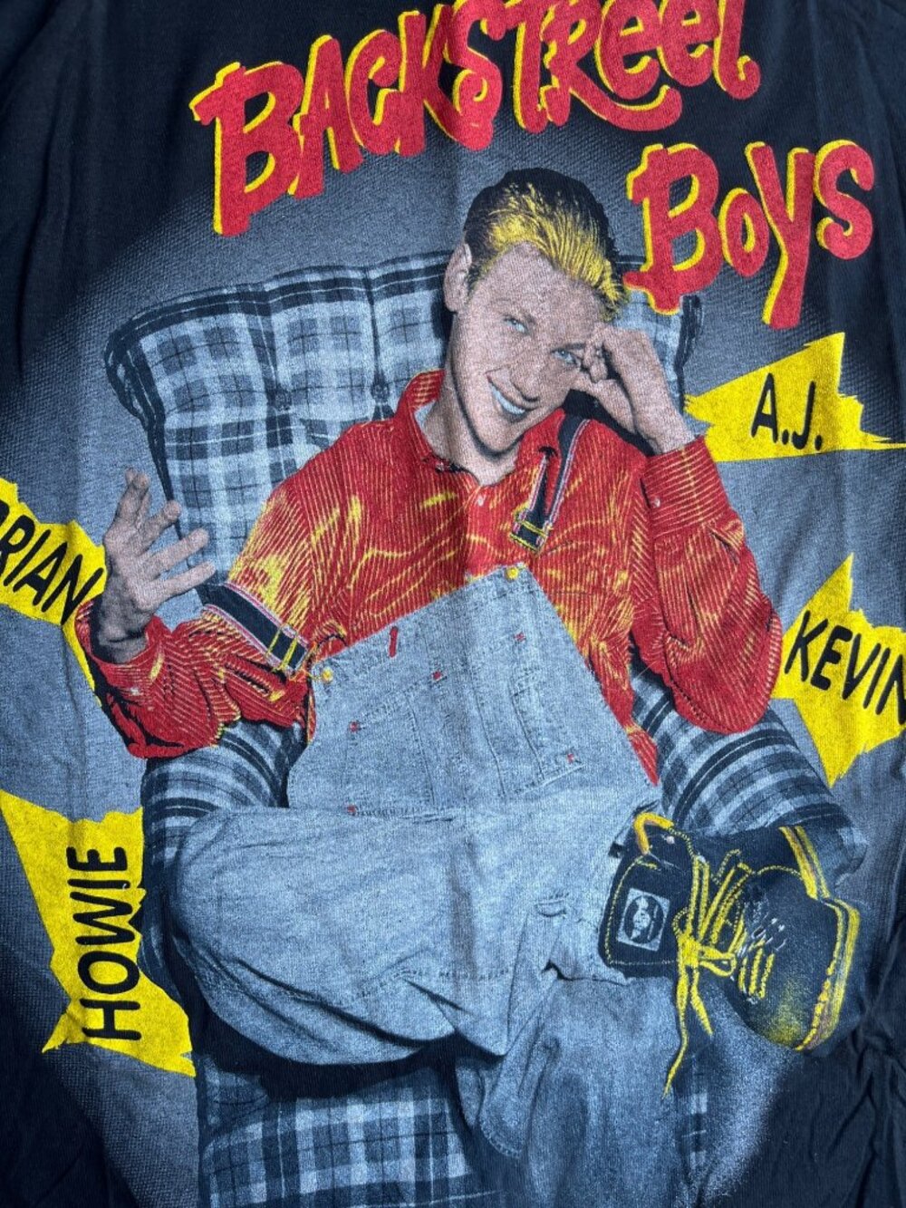 Vintage Backstreet Boys Graphic T-Shirt Empire Brand M Parking Lot Tee 19x28